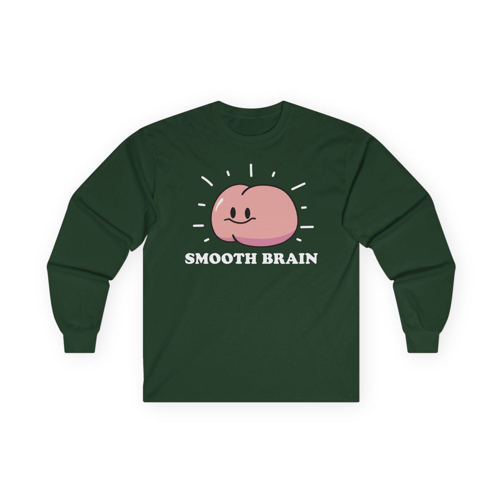 Haminations Smooth Brain Unisex Ultra Cotton Long Sleeve Tee