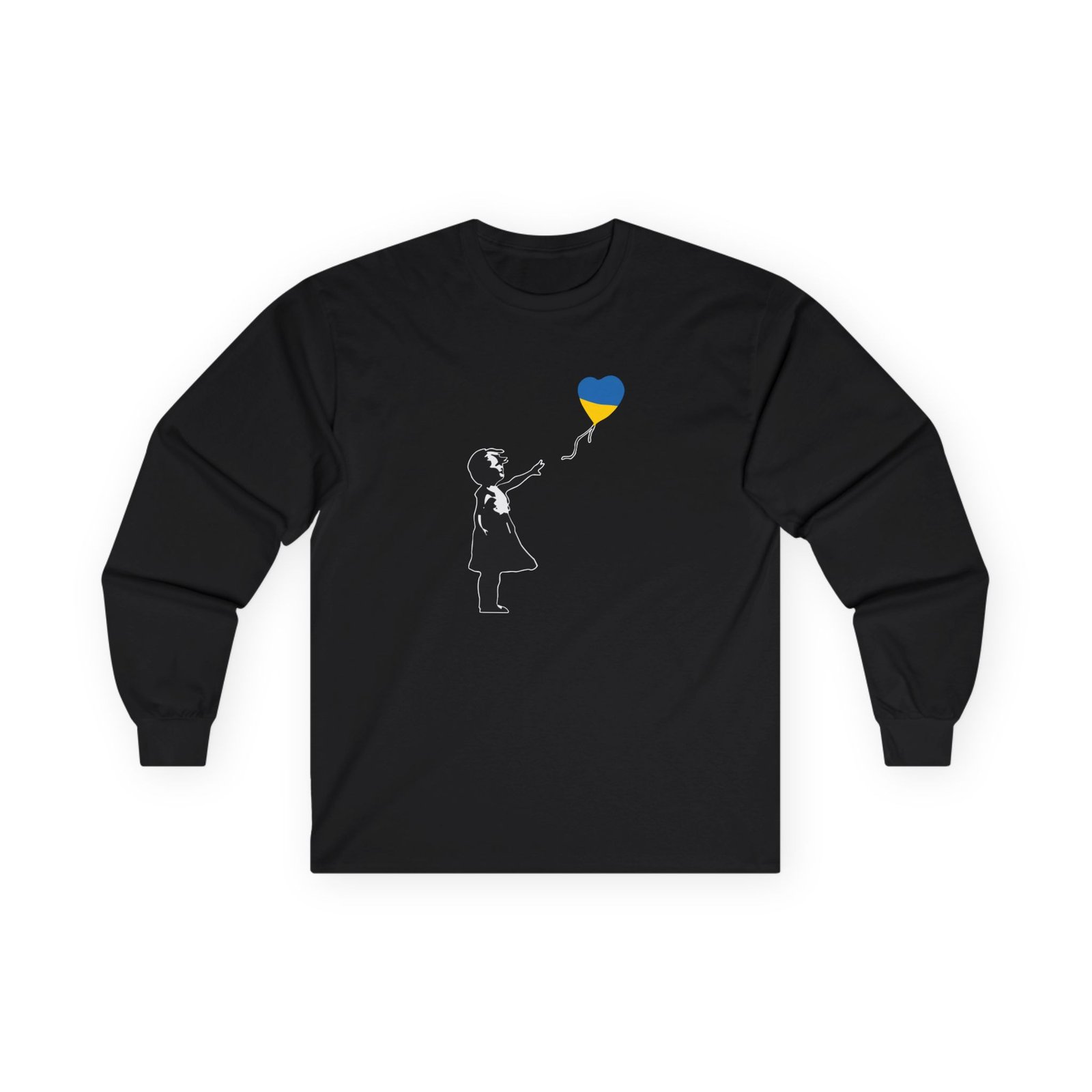 Ukraine Girl (Banksy) Unisex Ultra Cotton Long Sleeve Tee