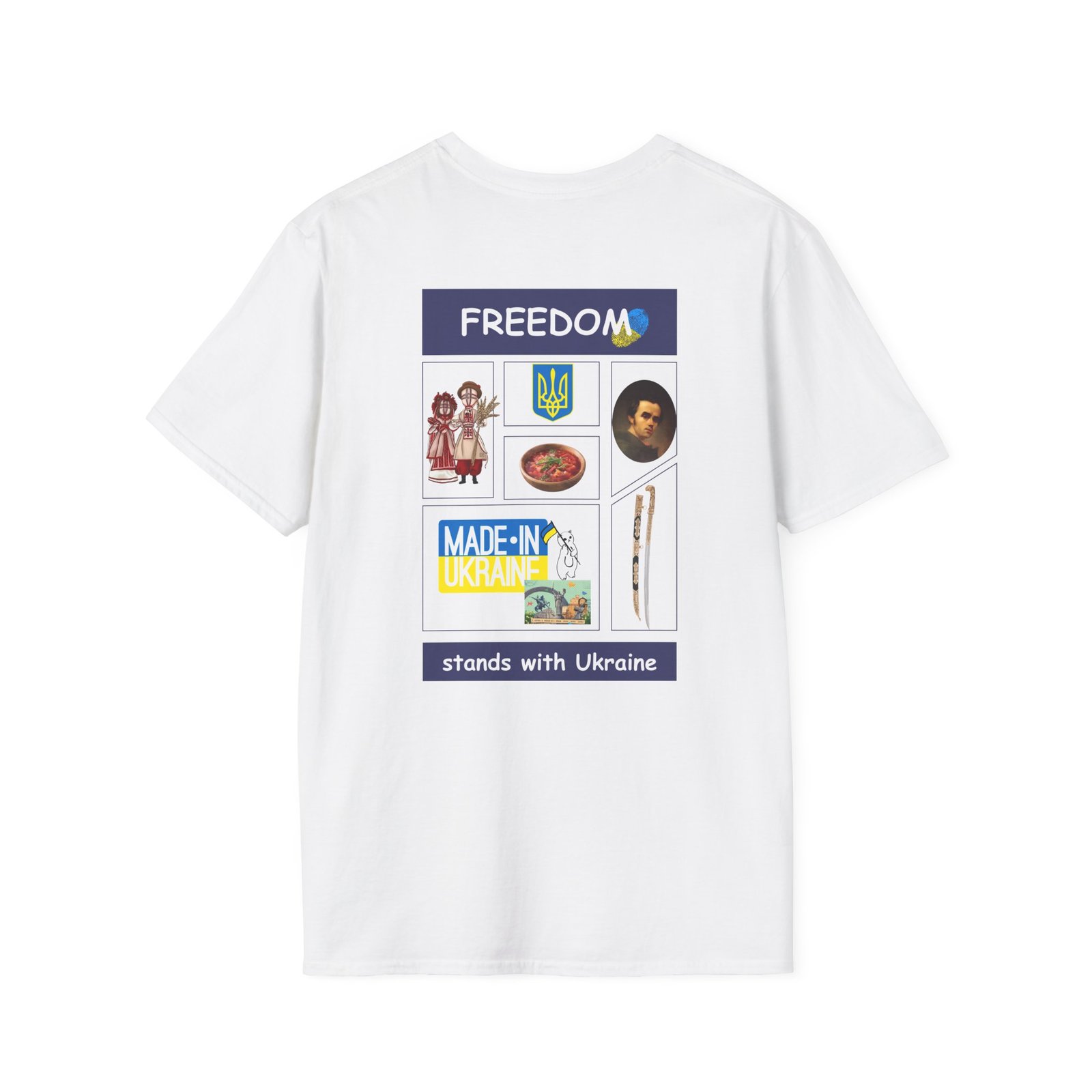 Ukraine - Freedom stands with Ukraine Unisex Softstyle T-Shirt
