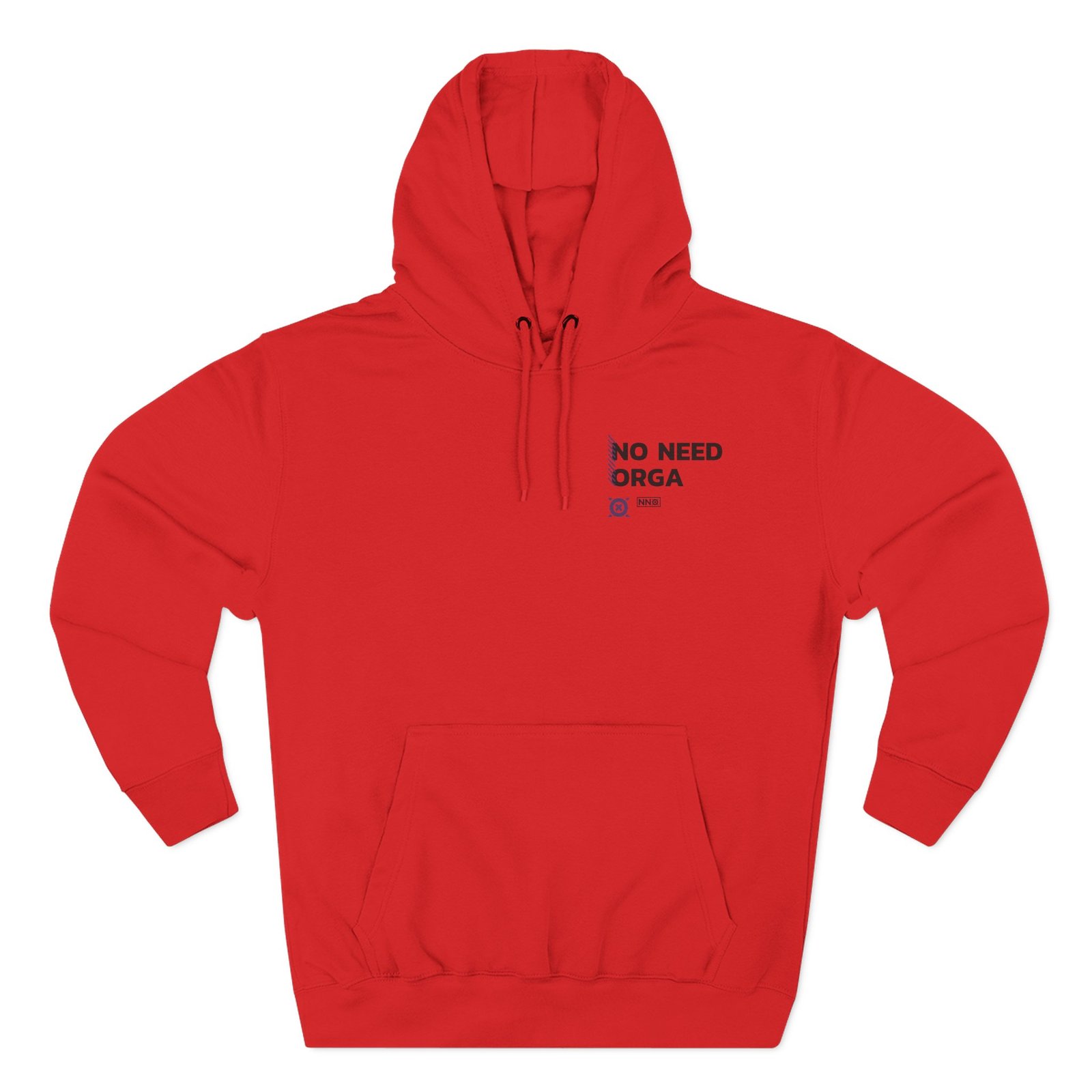 No Need Orga Three-Panel Fleece Hoodie