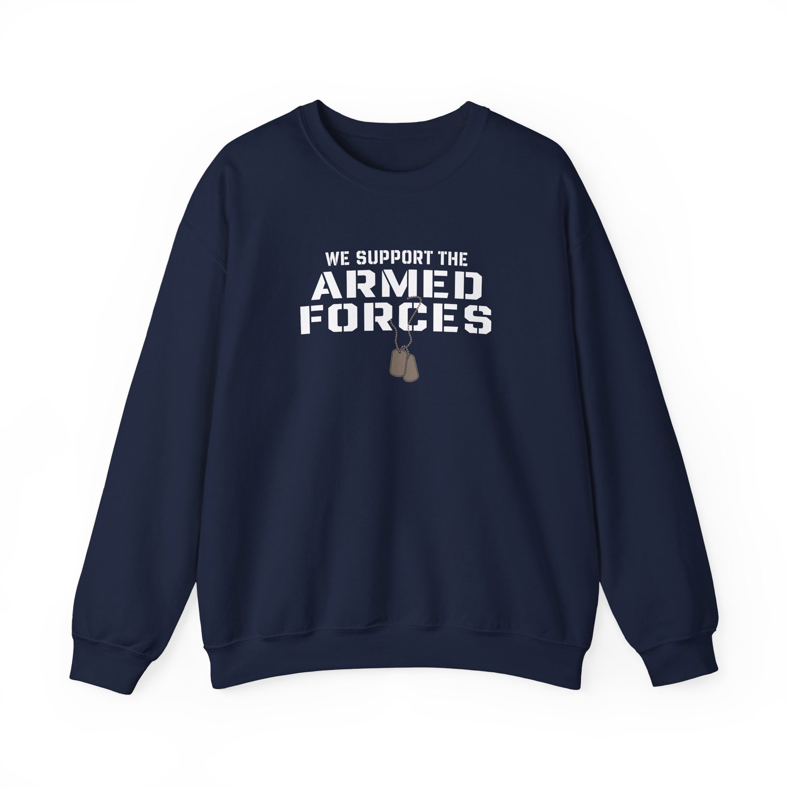 Valuetainment We Support the Armed Forces Unisex Heavy Blend™ Crewneck Sweatshirt
