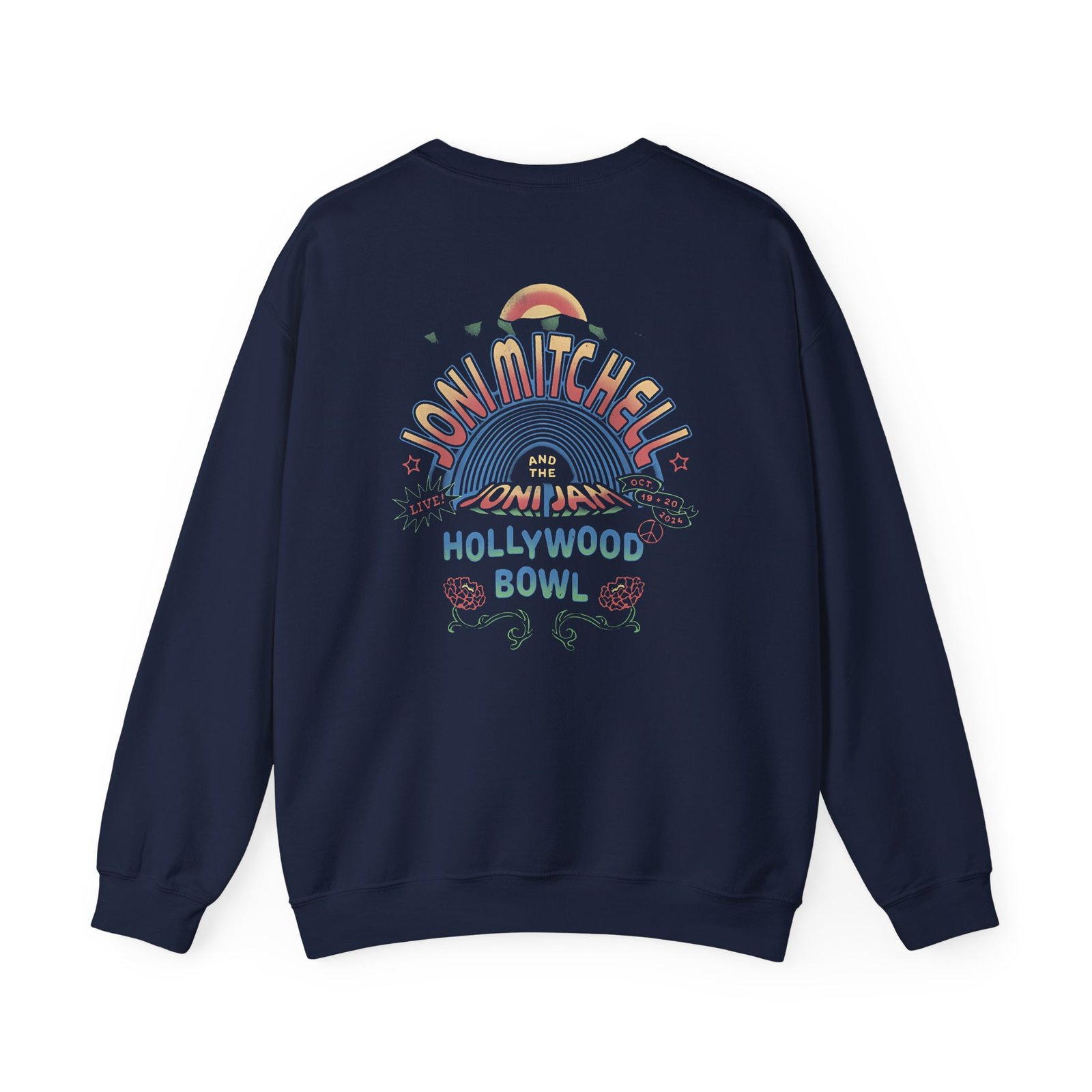 Joni Mitchell Joni Jam Rainbowl Unisex Heavy Blend™ Crewneck Sweatshirt