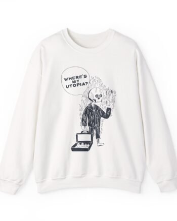Yard Act Speech Bubble Burning Man Unisex Heavy Blend™ Crewneck Sweatshirt