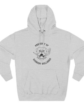Shoresy Roperty of Sudbury Bulldog Three-Panel Fleece Hoodie
