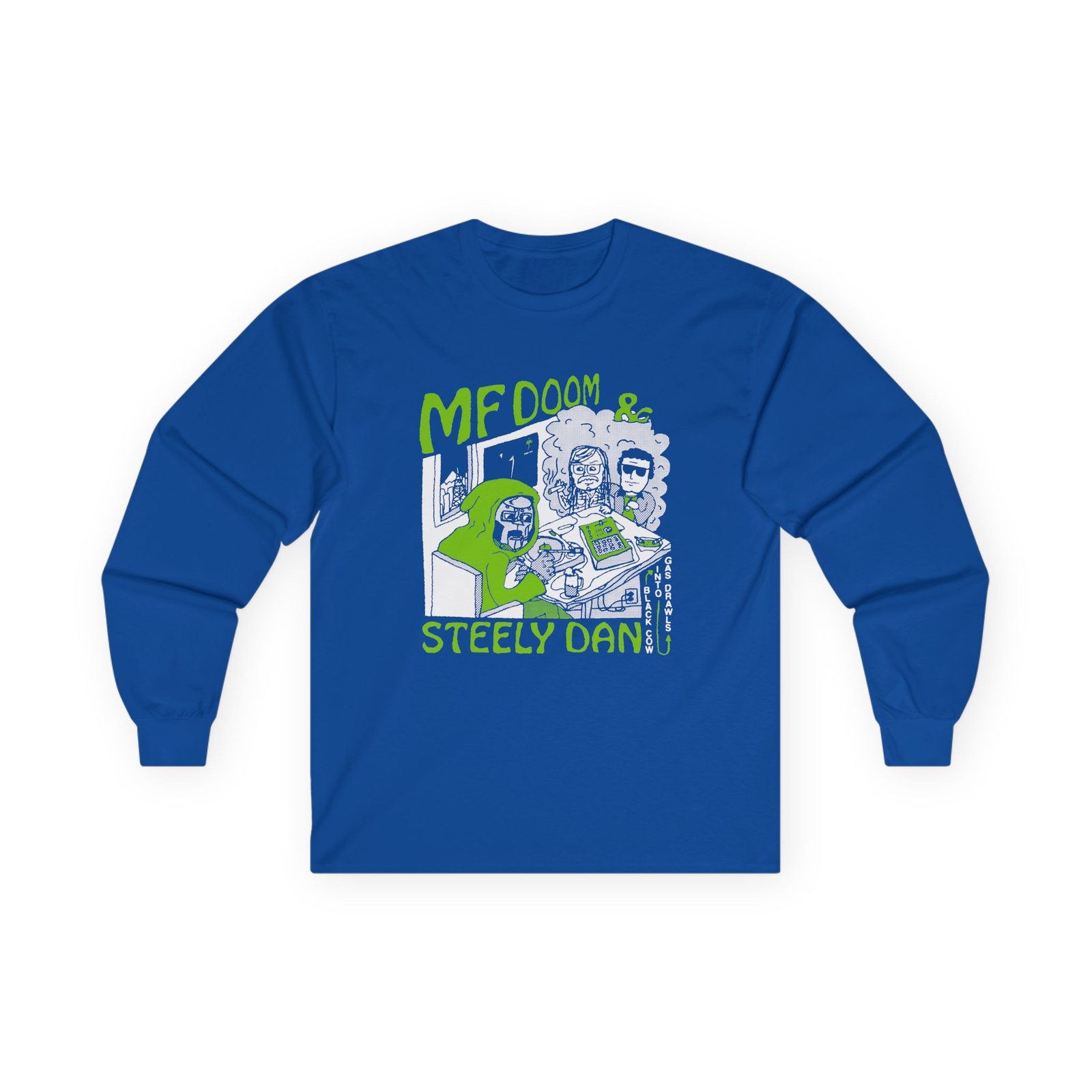 Steely Dan Black Cow Into Gas Drawls Unisex Ultra Cotton Long Sleeve Tee