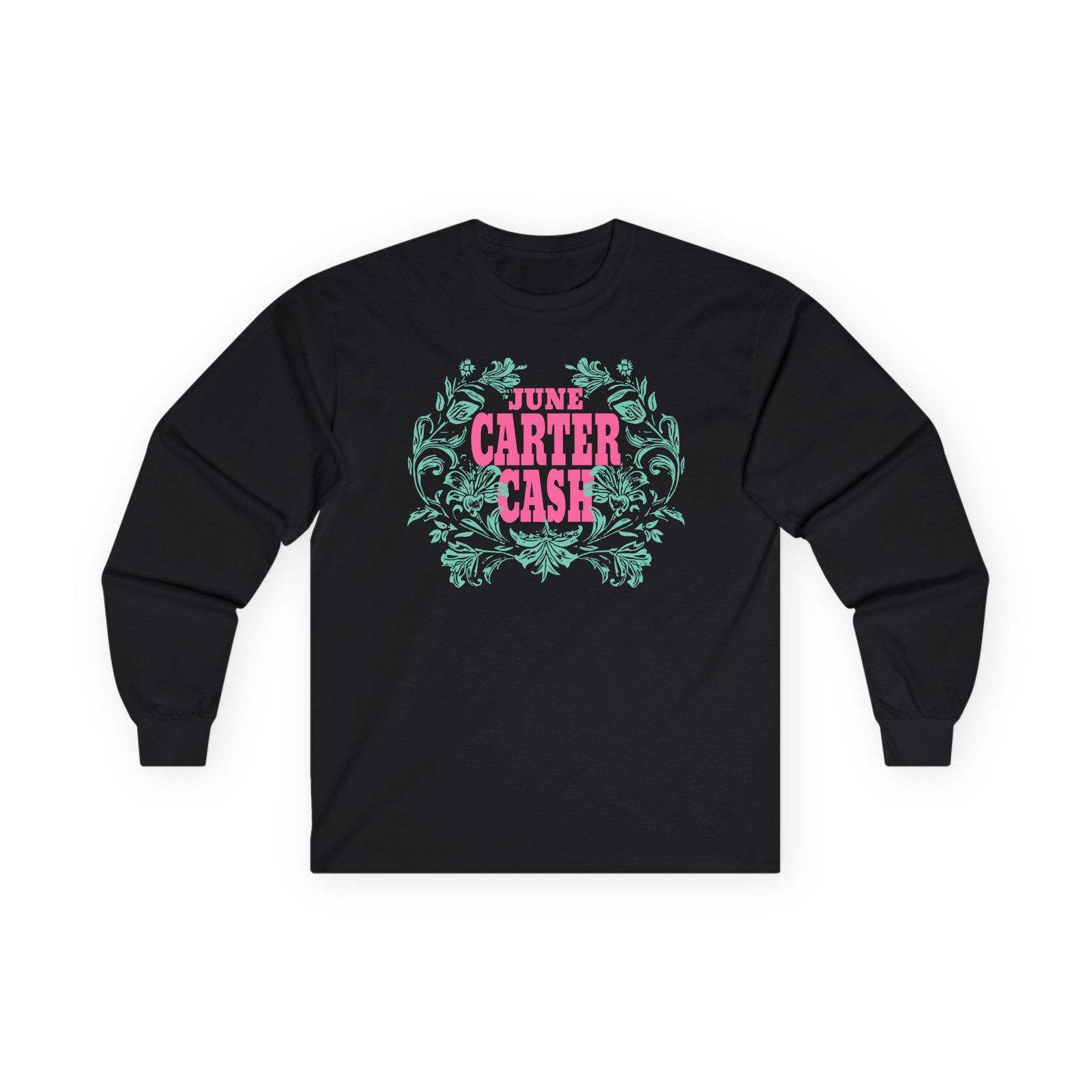 Johnny Cash June Carter Cash Logo Unisex Ultra Cotton Long Sleeve Tee