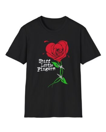 Stiff Little Fingers Barbed Rose Unisex Softstyle T-Shirt