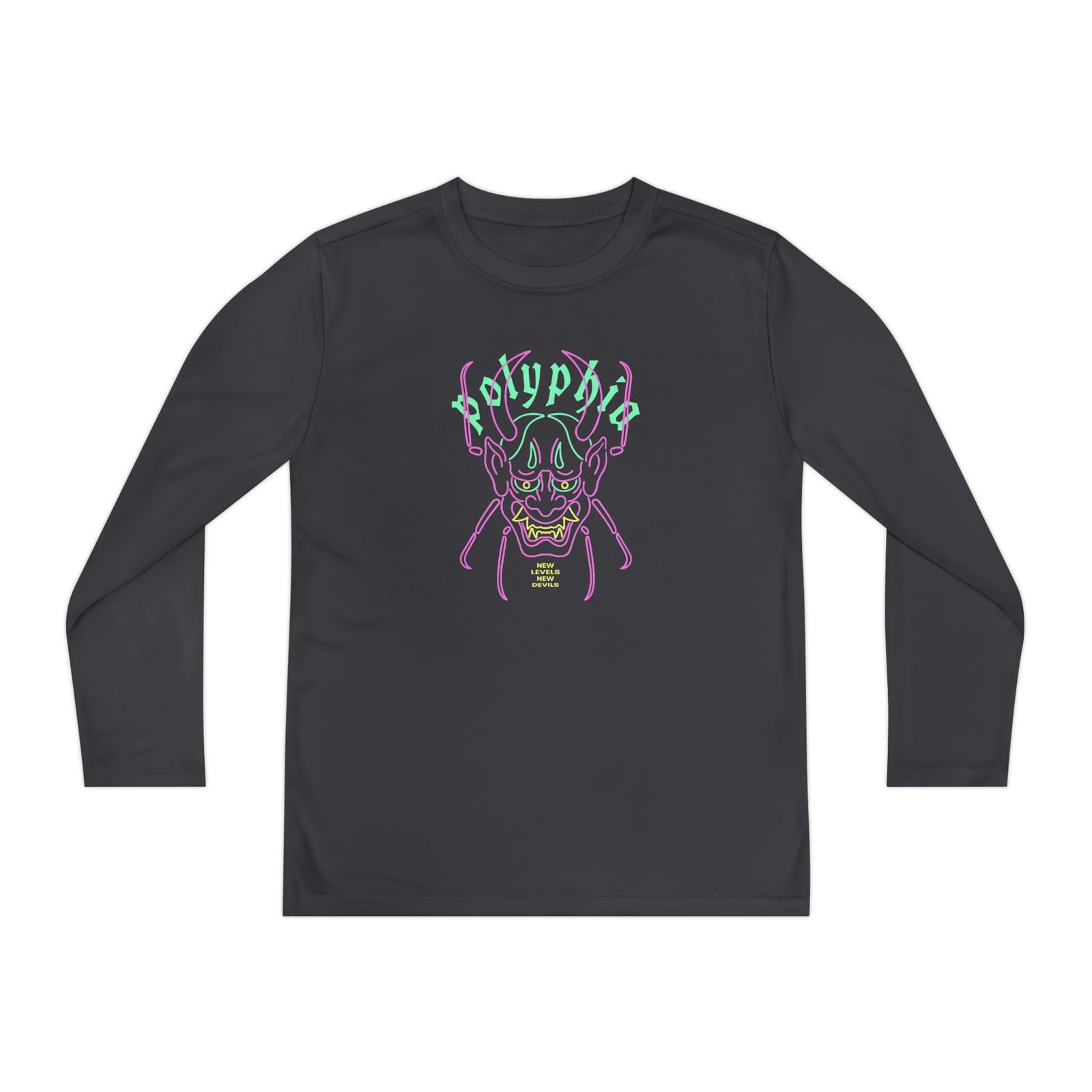 Youth Polyphia Neon Beetle Long Sleeve Competitor Tee