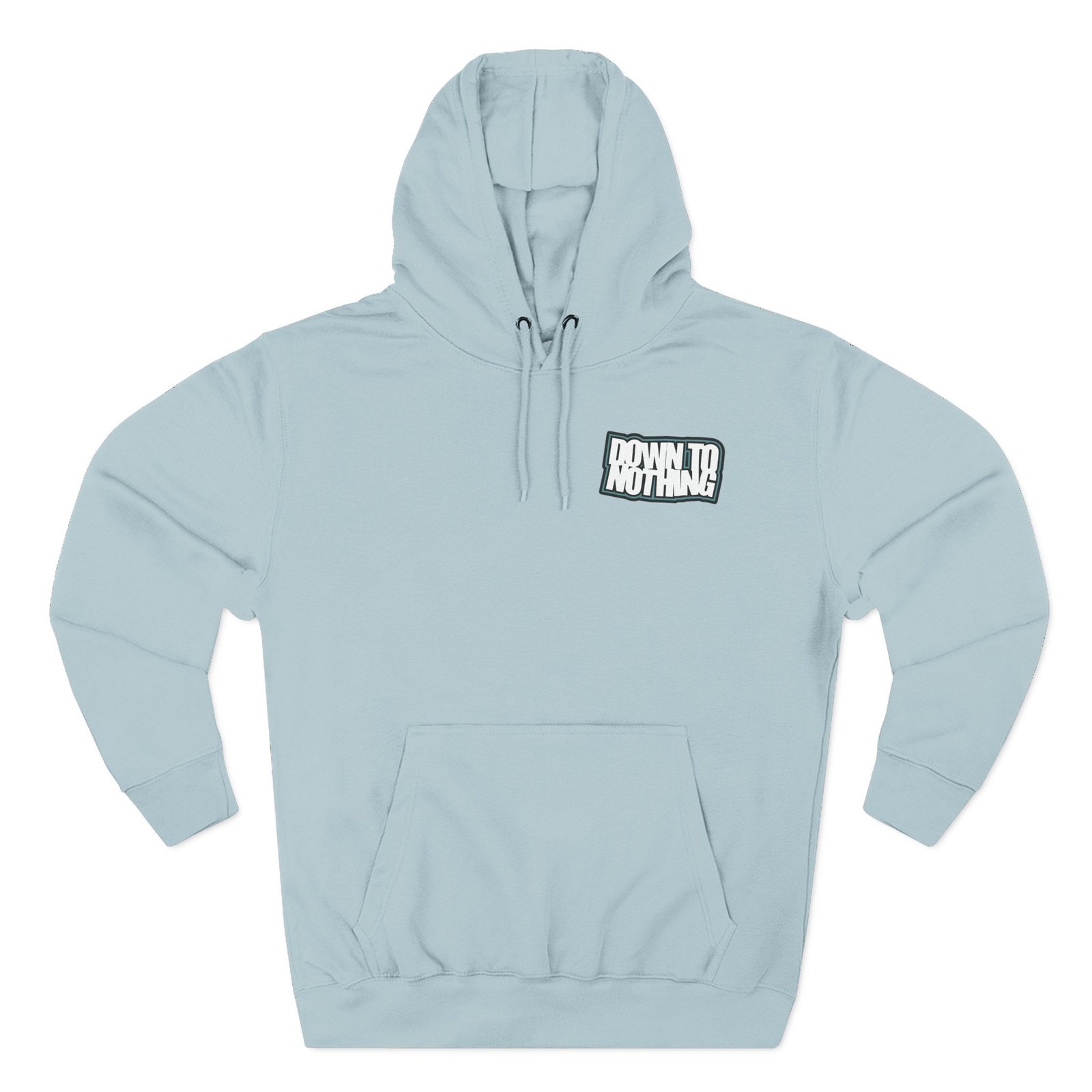 Down to Nothing Stacked Logo Three-Panel Fleece Hoodie