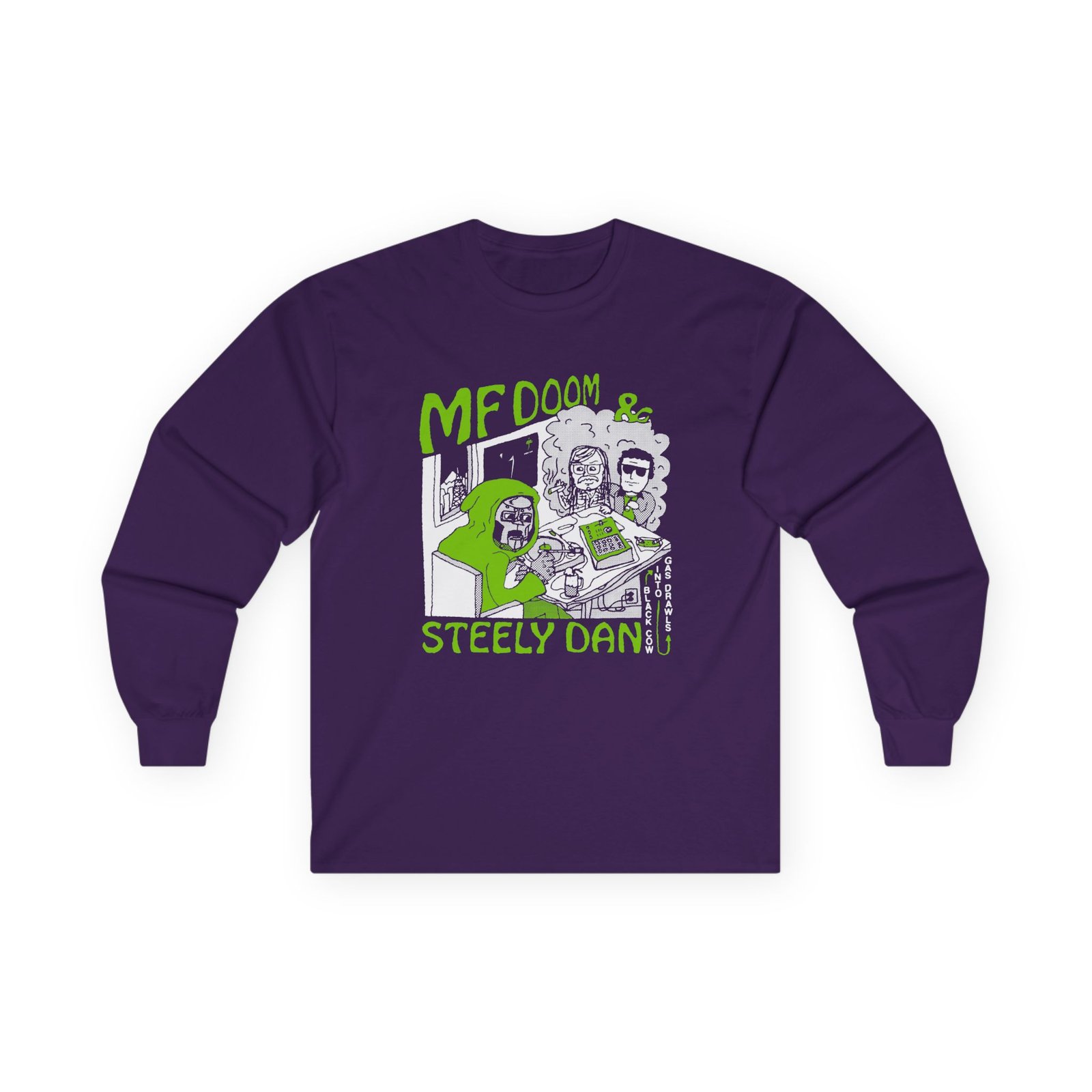 Steely Dan Black Cow Into Gas Drawls Unisex Ultra Cotton Long Sleeve Tee