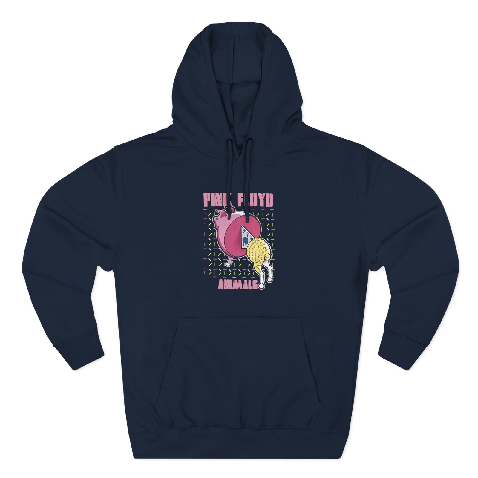 Pink Floyd Animals Oink Oink Three-Panel Fleece Hoodie