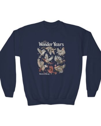 Youth The Wonder Years Bird Collage Crewneck Sweatshirt