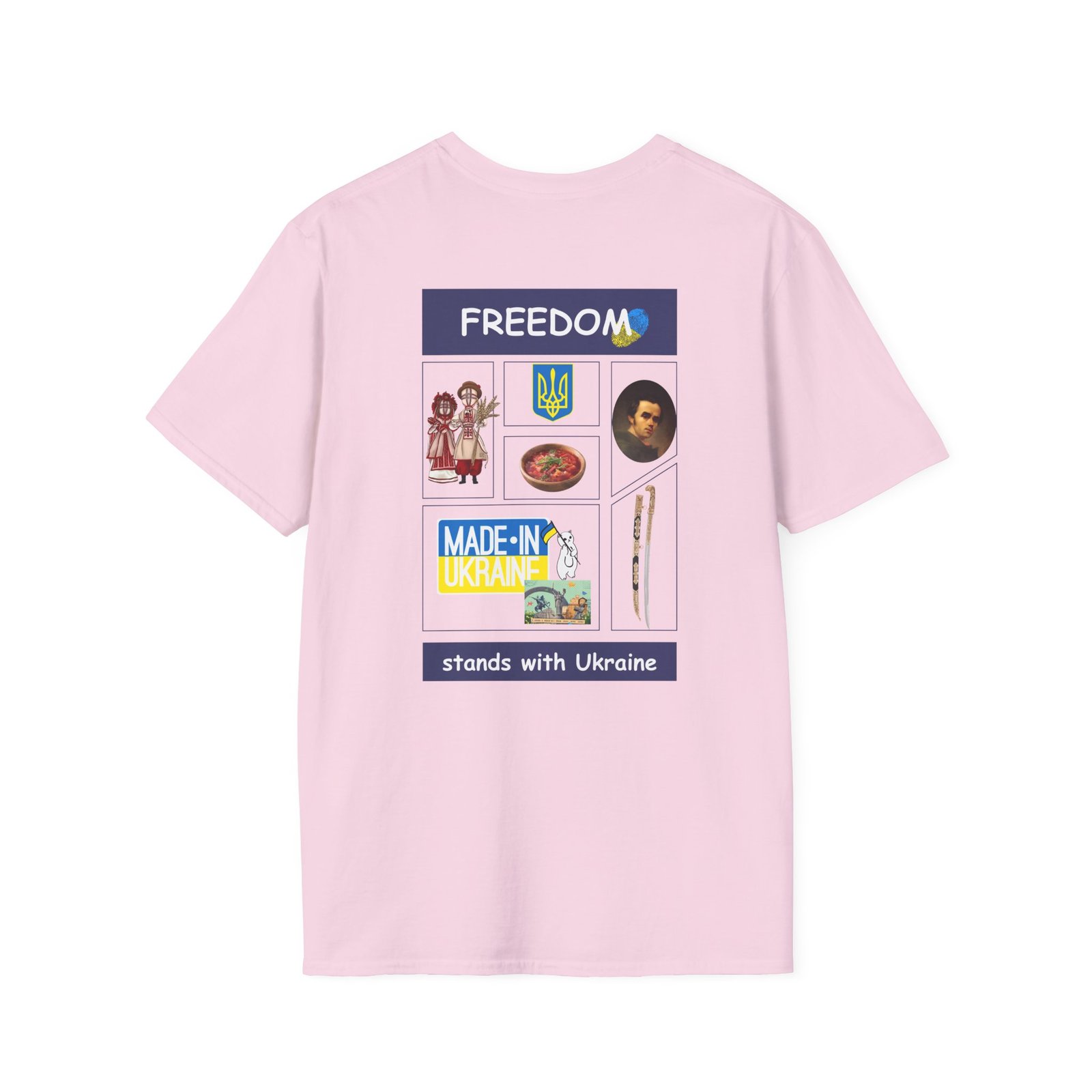 Ukraine - Freedom stands with Ukraine Unisex Softstyle T-Shirt