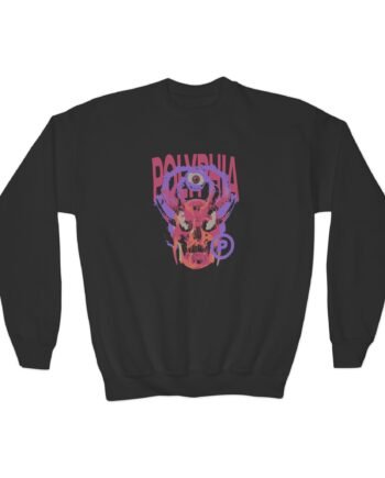 Youth Polyphia Skull Circle P Crewneck Sweatshirt