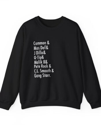 Music Common, Mos Def, J Dilla, Q-tip, Malik B, Pete Rock, C.l. Smooth Unisex Heavy Blend Crewneck Sweatshirt