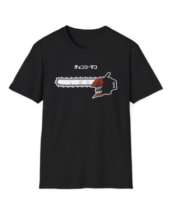 Chainsaw Man Flaming Unisex Softstyle T-Shirt