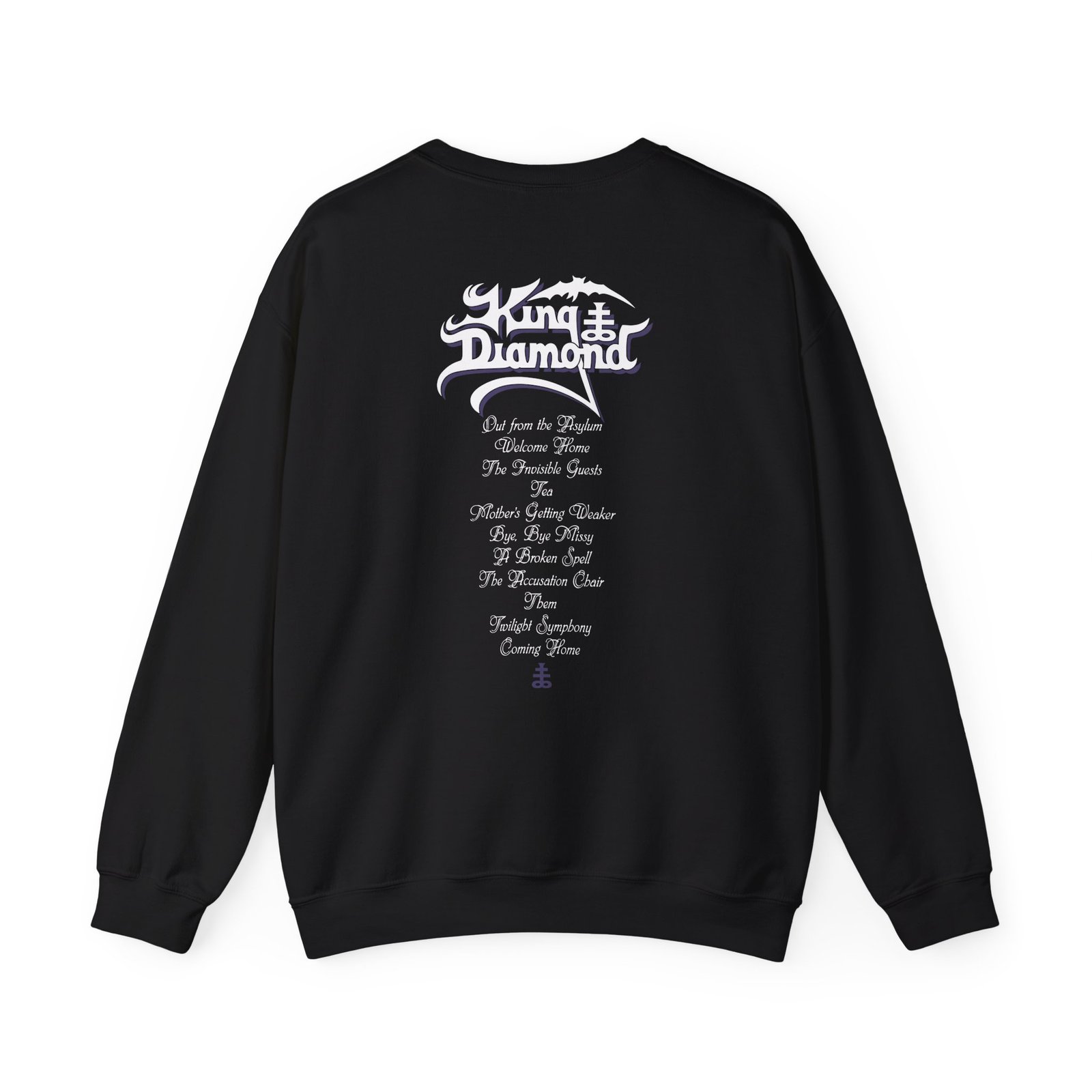 King Diamond Them Tracklist Unisex Heavy Blend™ Crewneck Sweatshirt