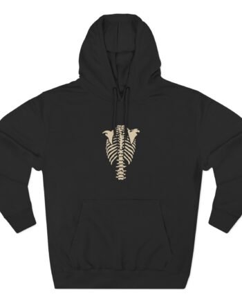 BHZ SKELETON Three-Panel Fleece Hoodie