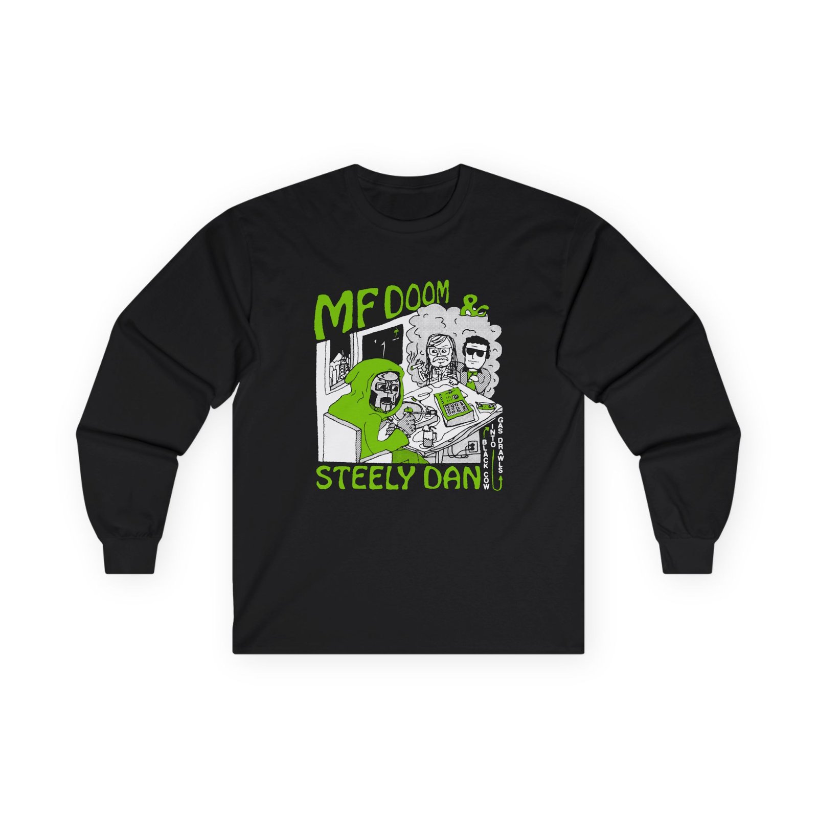 Steely Dan Black Cow Into Gas Drawls Unisex Ultra Cotton Long Sleeve Tee