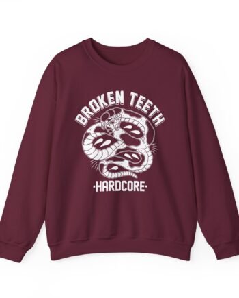 Broken Teeth Snake Unisex Heavy Blend™ Crewneck Sweatshirt
