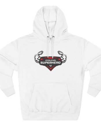 Karlos Benda Gymlevel Superhero Logo Three-Panel Fleece Hoodie