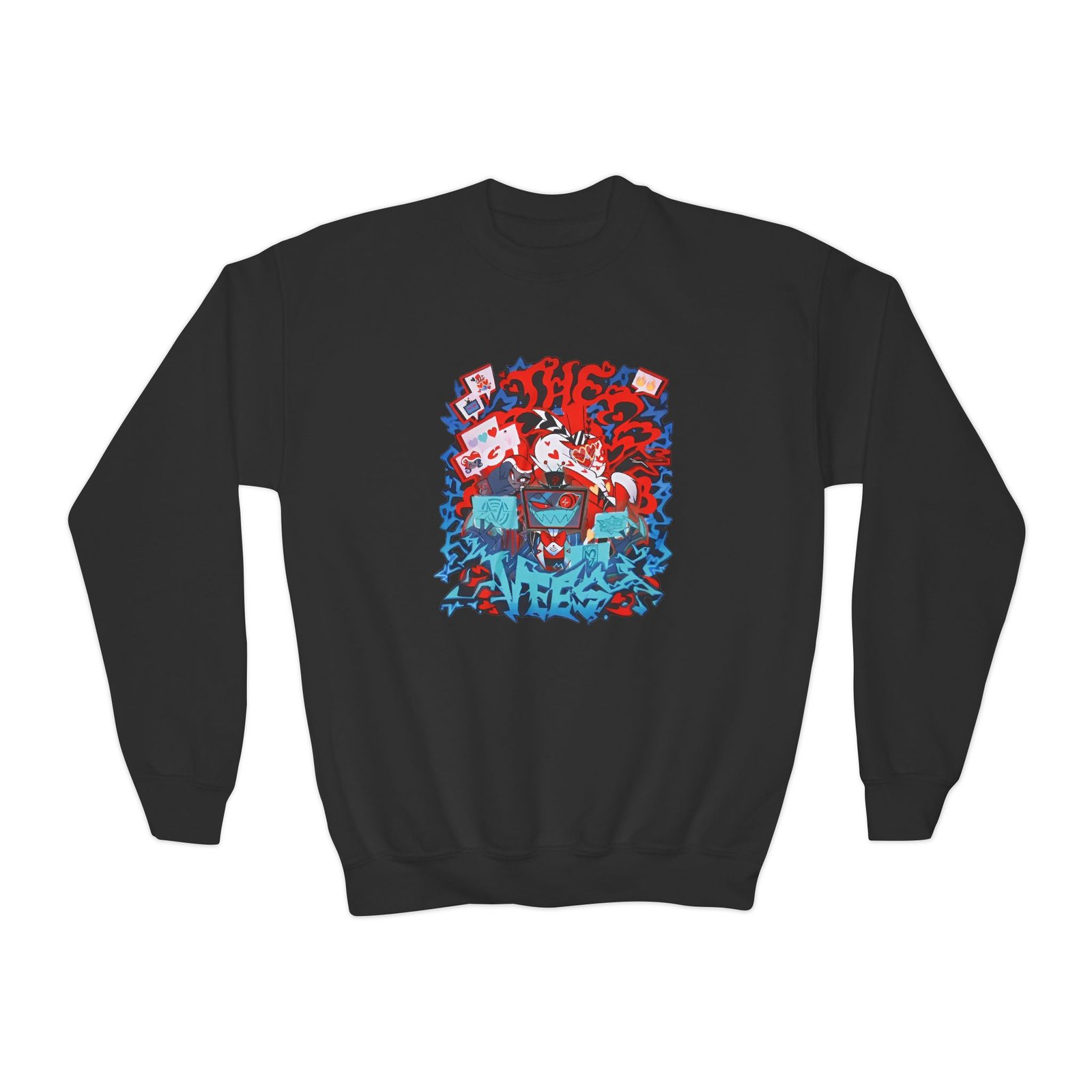 Youth Hazbin Hotel the Vees Crewneck Sweatshirt