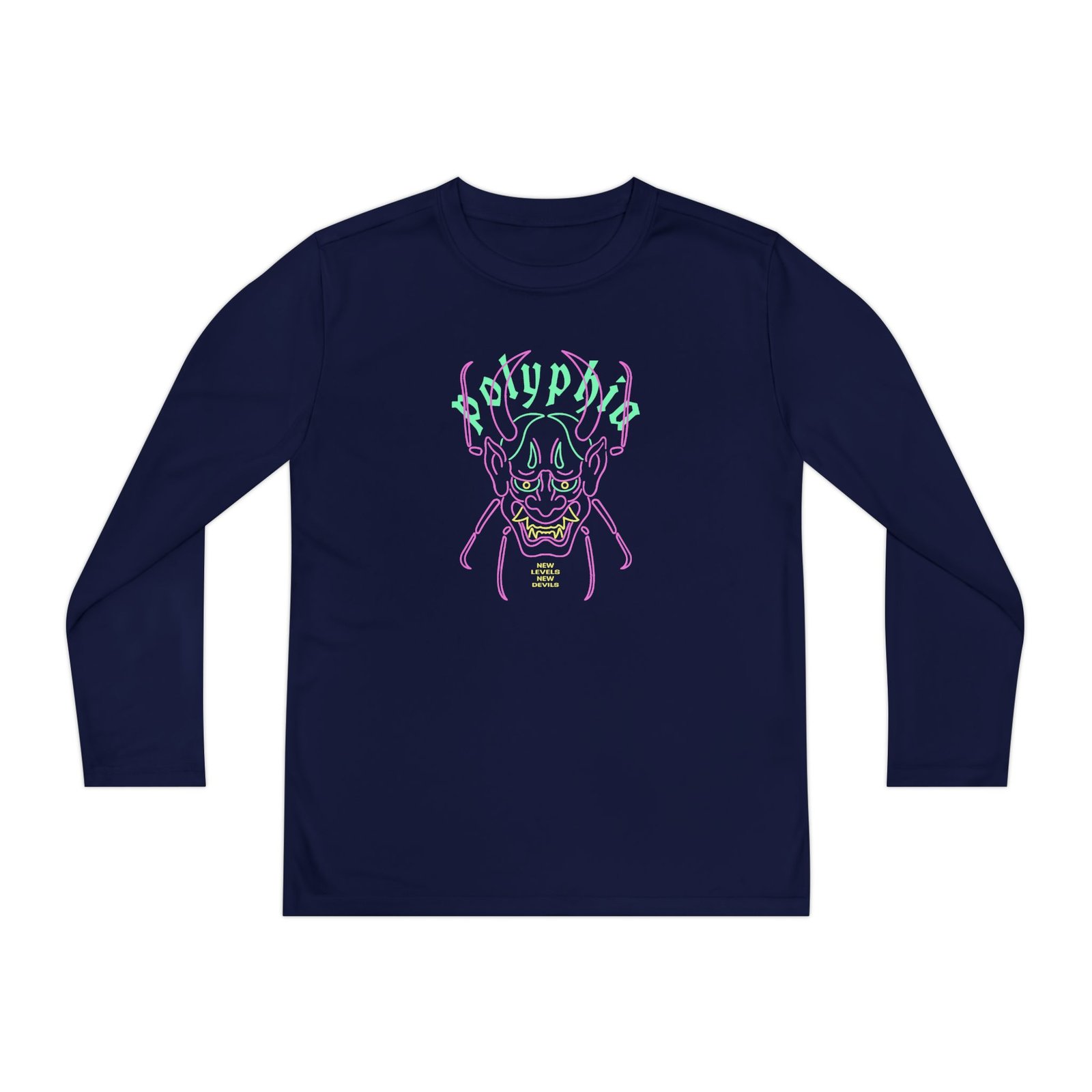 Youth Polyphia Neon Beetle Long Sleeve Competitor Tee