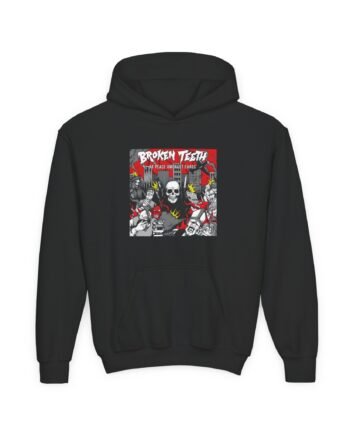 Youth Broken Teeth at Peace Amongst Chaos Heavy Blend Hooded Sweatshirt