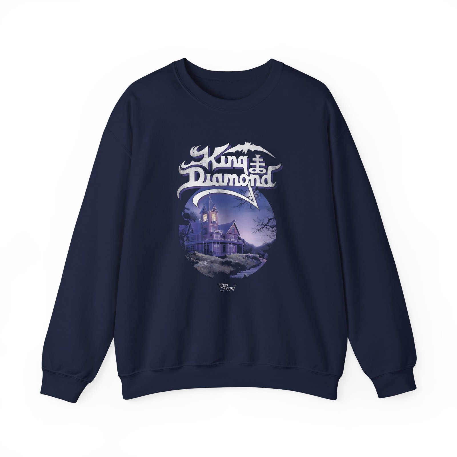 King Diamond Them Tracklist Unisex Heavy Blend™ Crewneck Sweatshirt