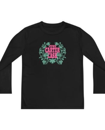 Youth Johnny Cash June Carter Cash Logo Long Sleeve Competitor Tee