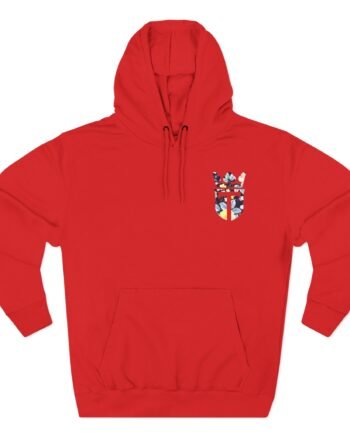 Teeqo Three-Panel Fleece Hoodie