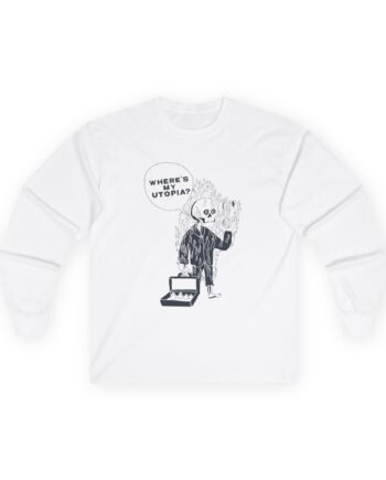 Yard Act Speech Bubble Burning Man Unisex Ultra Cotton Long Sleeve Tee