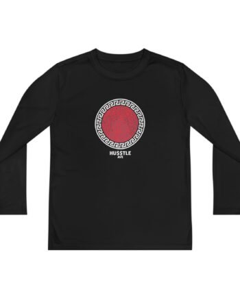 Youth Corey Scherer Abstract Circle Pattern Long Sleeve Competitor Tee