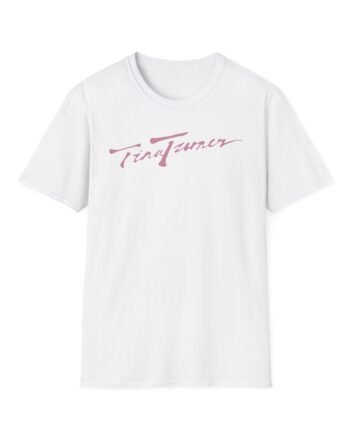 Tina Turner Cursive Script Unisex Softstyle T-Shirt