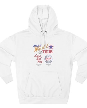 Lanadelrey Three-Panel Fleece Hoodie