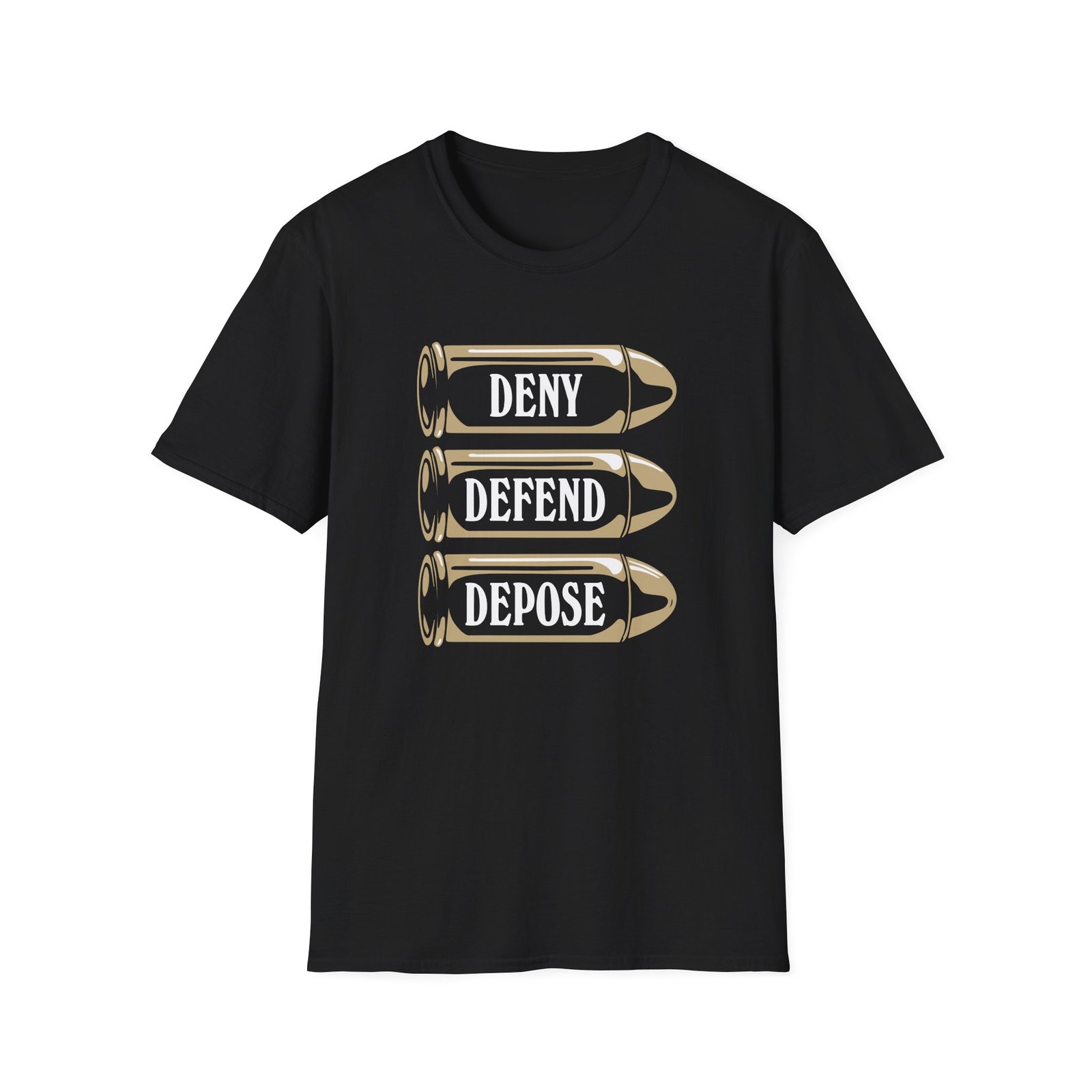 Deny Defend Depose Unisex Softstyle T-Shirt