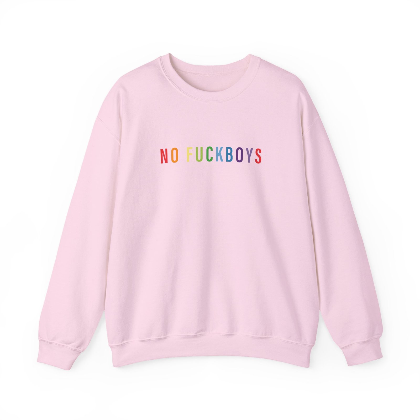 Red Handed No Fuckboys Unisex Heavy Blend Crewneck Sweatshirt