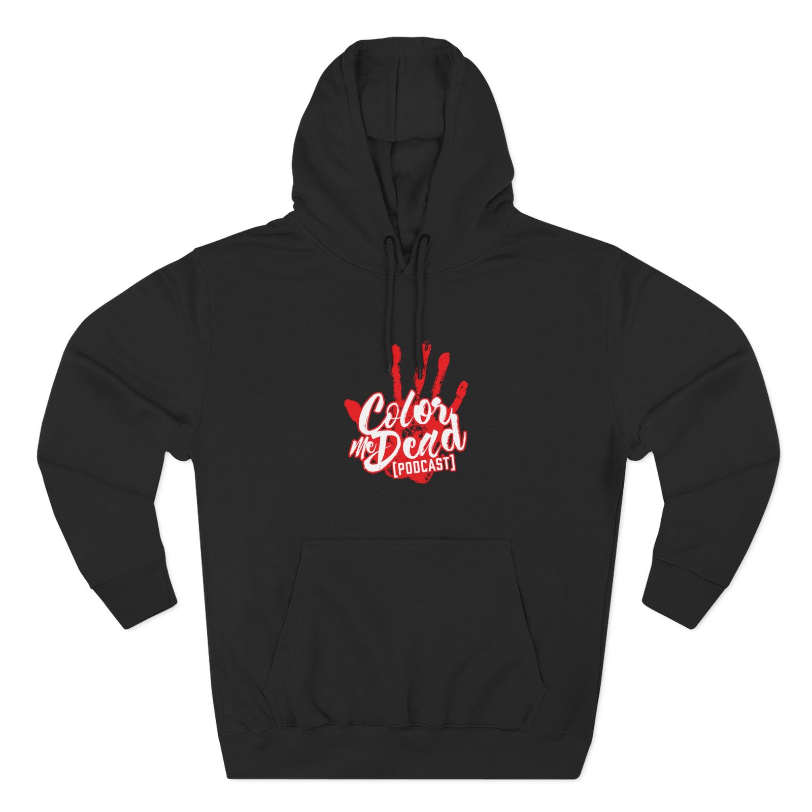 Red Handed Three-panel Fleece Hoodie
