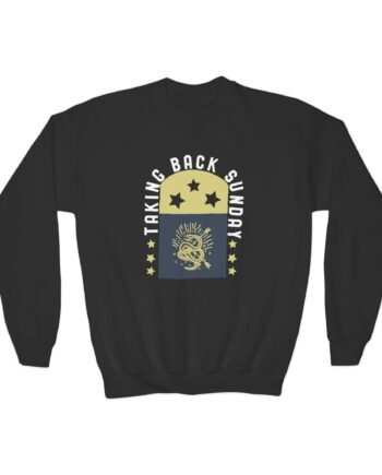 Youth Taking Back Sunday Star Flag Crewneck Sweatshirt