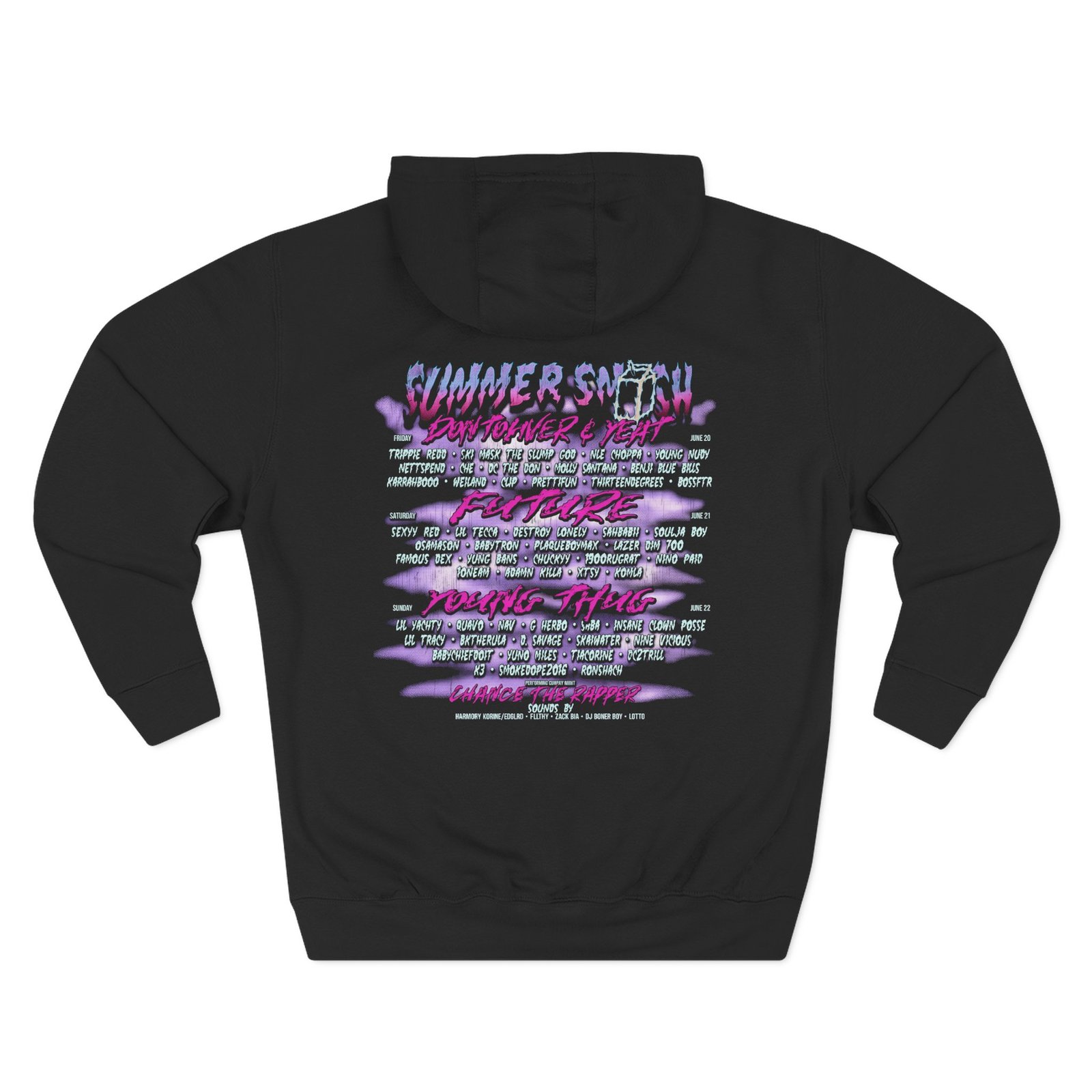 Summer Smash Shark Three-Panel Fleece Hoodie