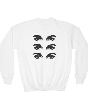 Youth Pvris Eyes All Over Crewneck Sweatshirt
