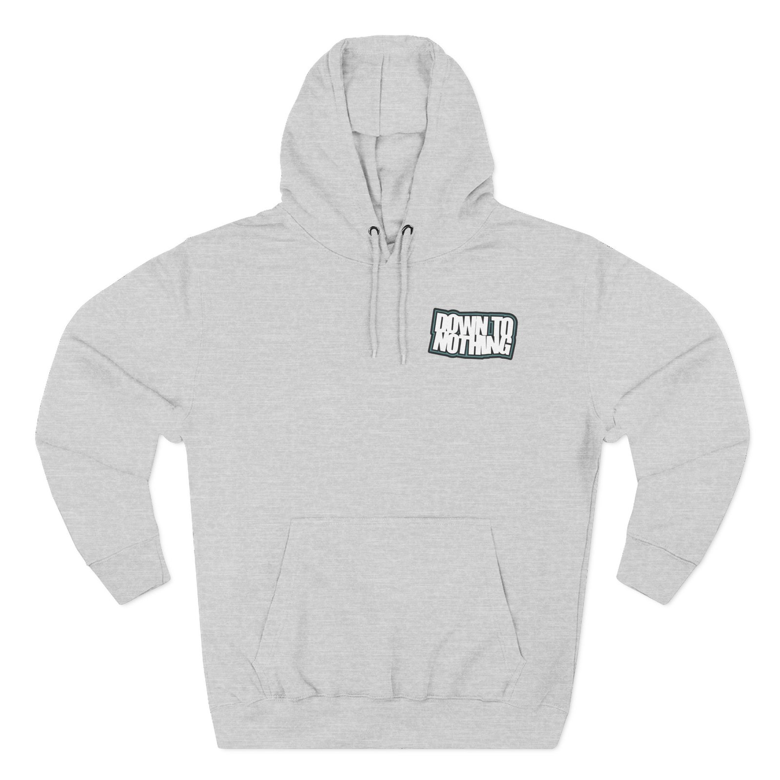 Down to Nothing Stacked Logo Three-Panel Fleece Hoodie