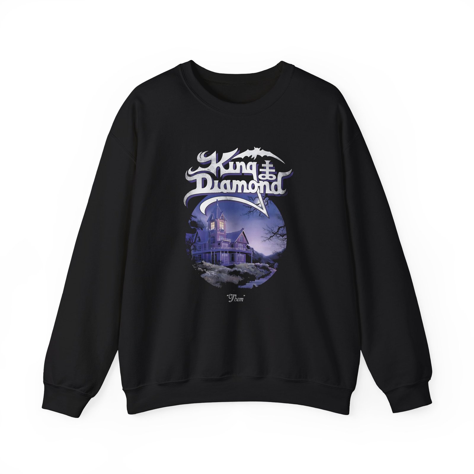 King Diamond Them Tracklist Unisex Heavy Blend™ Crewneck Sweatshirt
