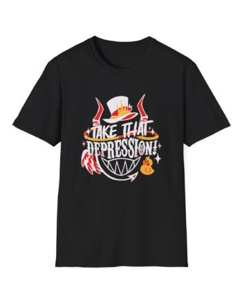 Hazbin Hotel Lucifer Take That Depression Unisex Softstyle T-Shirt