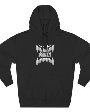 Killy Face Bevel Three-Panel Fleece Hoodie