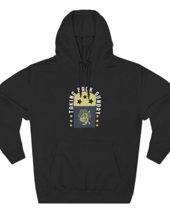 Taking Back Sunday Star Flag Three-Panel Fleece Hoodie