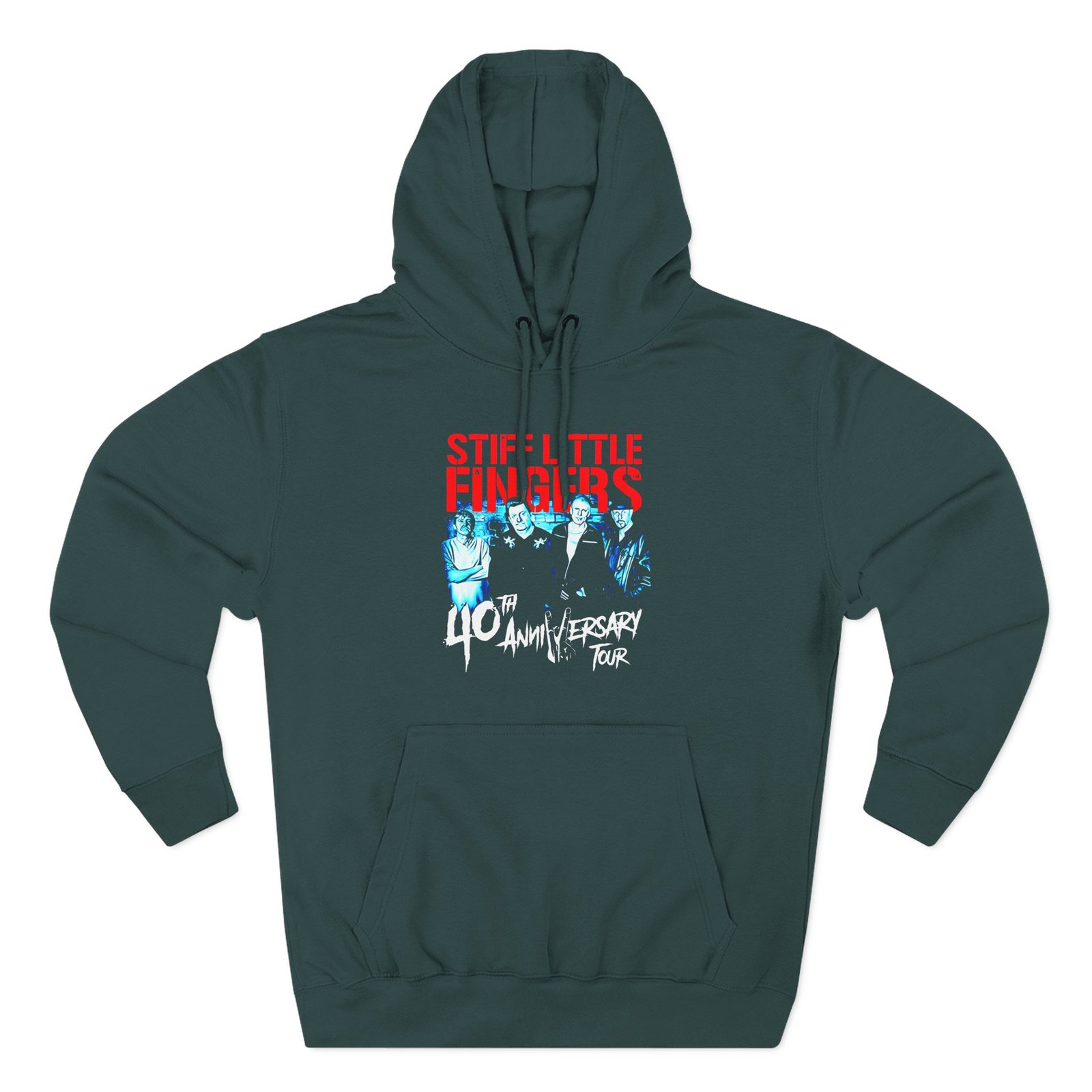 Stiff Little Fingers Tour Three-Panel Fleece Hoodie