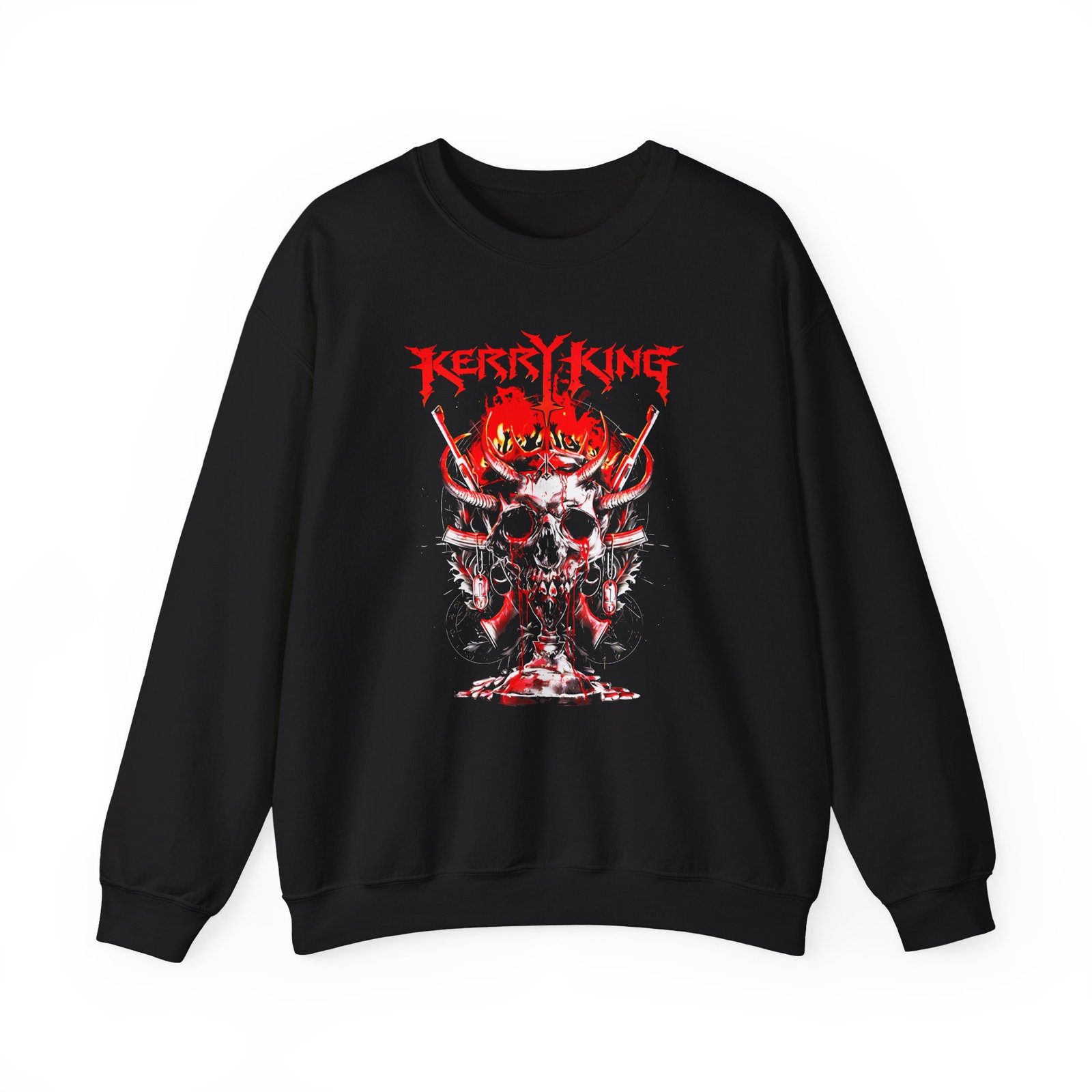 Kerry King Skull Blast Itin Unisex Heavy Blend™ Crewneck Sweatshirt