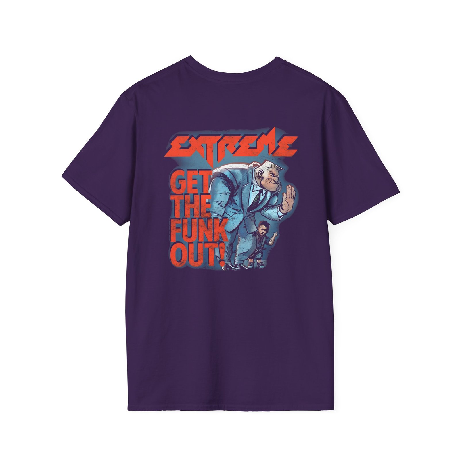 Extreme 90s Get the Funk Out Rock Band Unisex Softstyle T-Shirt