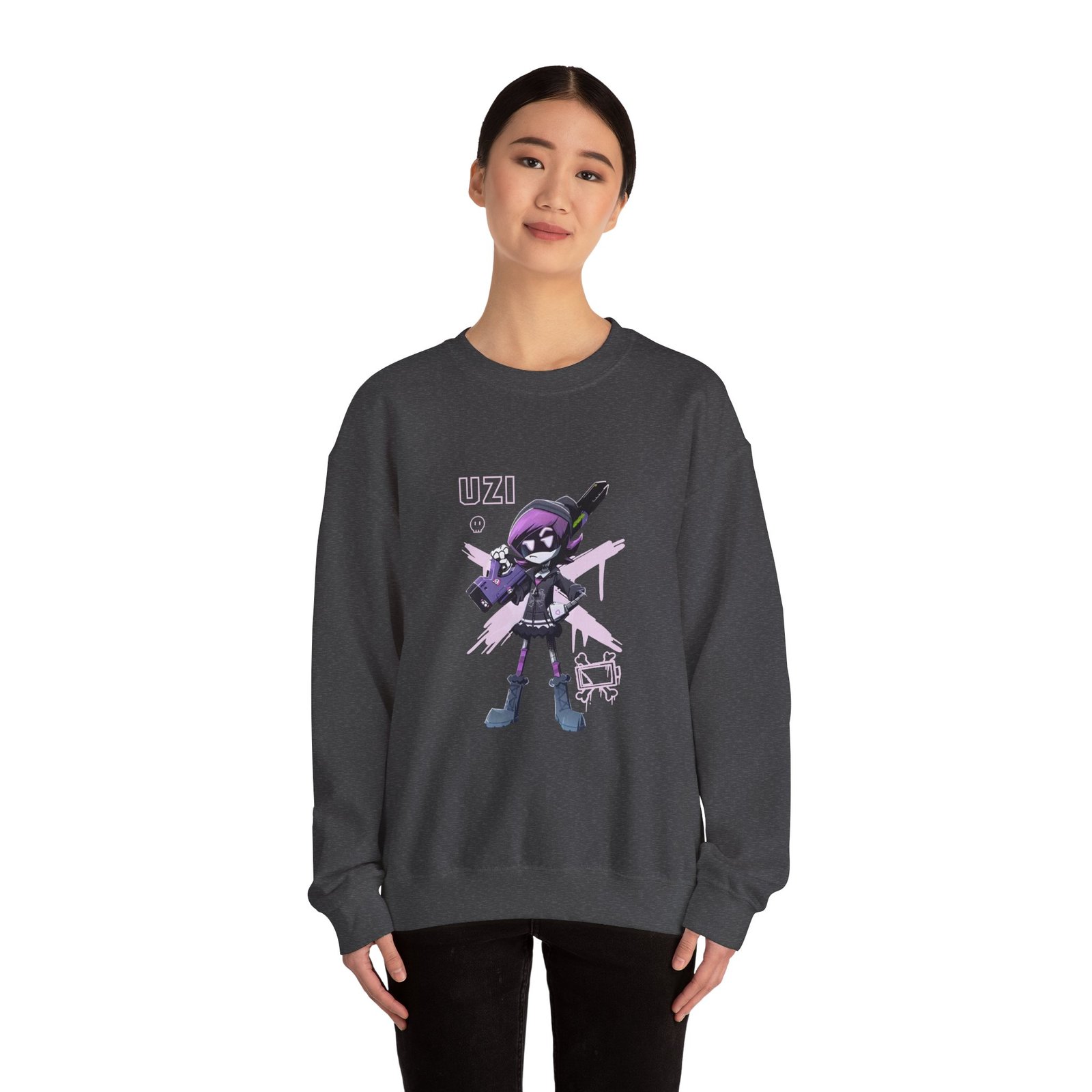 Murder Drones Uzi Unisex Heavy Blend Crewneck Sweatshirt
